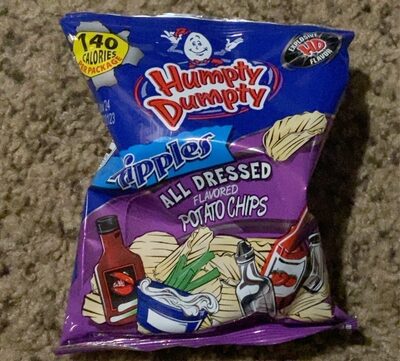 ALL DRESSED FLAVORED RIPPLES POTATO CHIPS, ALL DRESSED