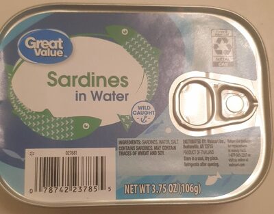Great Value Sardine in water
