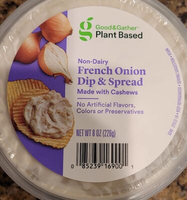 FRENCH ONION NON-DAIRY DIP & SPREAD, FRENCH ONION