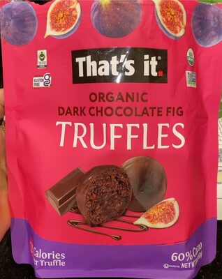 DARK CHOCOLATE FIG ORGANIC TRUFFLES, DARK CHOCOLATE FIG