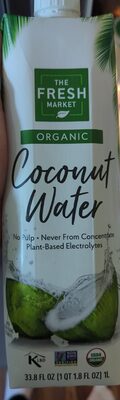 THE FRESH MARKET, ORGANIC COCONUT WATER