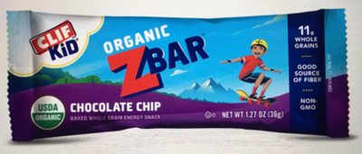CHOCOLATE CHIP ORGANIC BAKED WHOLE GRAIN ENERGY SNACK BAR, CHOCOLATE CHIP