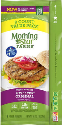 GRILLERS ORIGINAL VEGGIE BURGERS, GRILLERS ORIGINAL