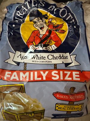 AGED WHITE CHEDDAR RICE AND CORN PUFFS