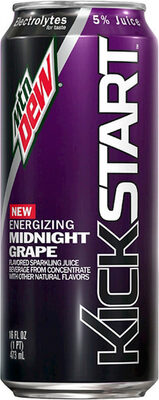 ENERGIZING MIDNIGHT GRAPE FLAVORED SPARKLING JUICE BEVERAGE FROM CONCENTRATE, MIDNIGHT GRAPE