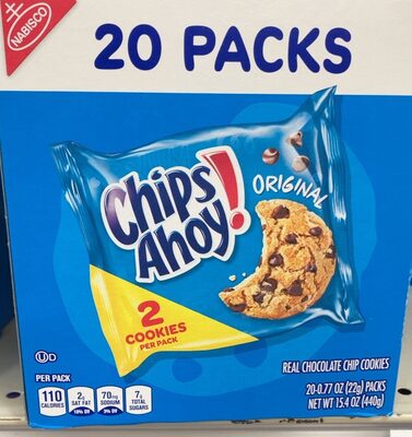 Nabisco Biscuit Company ORIGINAL REAL CHOCOLATE CHIP COOKIES, ORIGINAL REAL CHOCOLATE CHIP