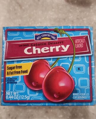 CHERRY LOW CALORIE GELATIN DESSERT, CHERRY