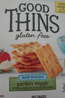 GARDEN VEGGIE FLAVOR RICE SNACKS, GARDEN VEGGIE