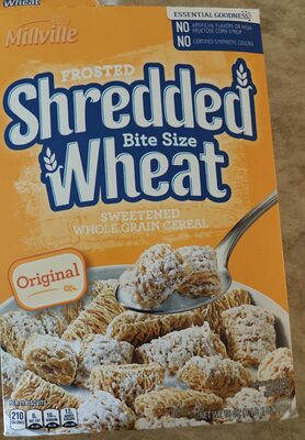 FROSTED SHREDDED WHEAT SWEETENED WHOLE GRAIN CEREAL, FROSTED SHREDDED WHEAT