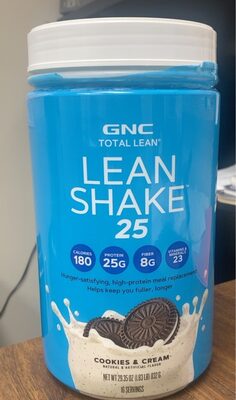 LEAN SHAKE 25, COOKIES & CREAM, COOKIES & CREAM