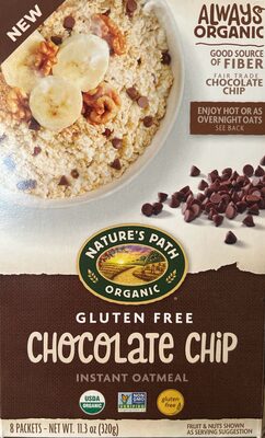 Gluten Free Chocolate Chip Instant Oatmeal
