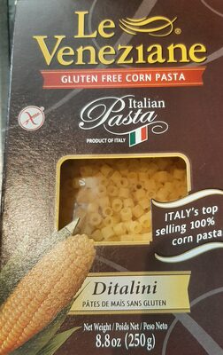 GLUTEN FREE ITALIAN CORN PASTA, DITALINI