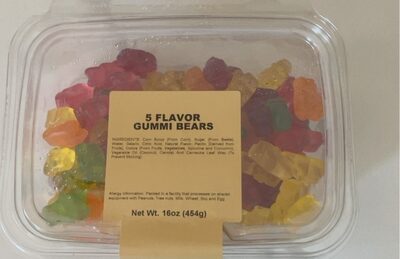 5 flavor gummy bears