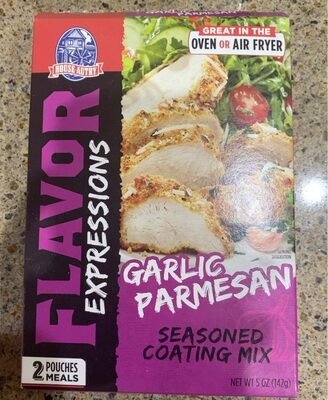 GARLIC PARMESAN SEASONED COATING MIX, GARLIC PARMESAN