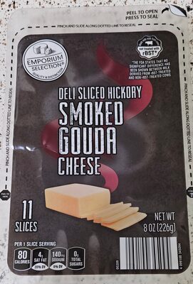 Deli Sliced Hickory Smoked Gouda Cheese