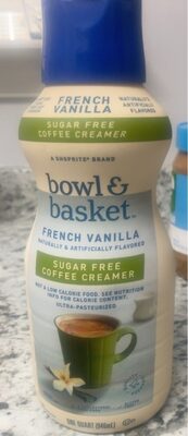 FRENCH VANILLA FLAVORED SUGAR FREE COFFEE CREAMER, FRENCH VANILLA
