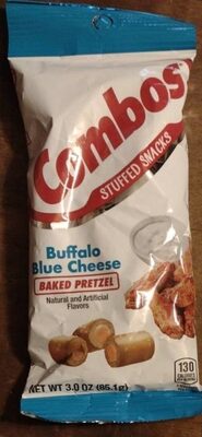 BUFFALO BLUE CHEESE BAKED PRETZEL STUFFED SNACKS, BUFFALO BLUE CHEESE BAKED PRETZEL