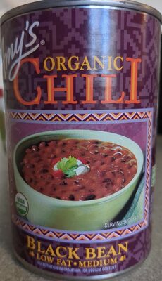MEDIUM BLACK BEAN ORGANIC CHILI, MEDIUM BLACK BEAN