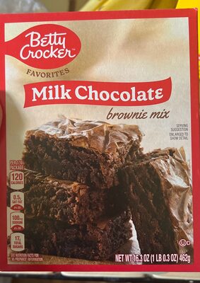 MILK CHOCOLATE BROWNIE MIX, MILK CHOCOLATE