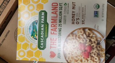 Cascadian Farm Organic Honey Nut O's Breakfast Cereal