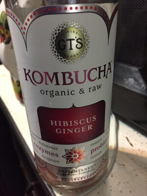 GT'S ENLIGHTENED, ORGANIC RAW KOMBUCHA, HIBISCUS NO 7