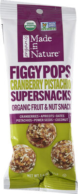 CRANBERRY PISTACHIO ORGANIC FRUIT & NUT SUPERSNACKS, CRANBERRY PISTACHIO