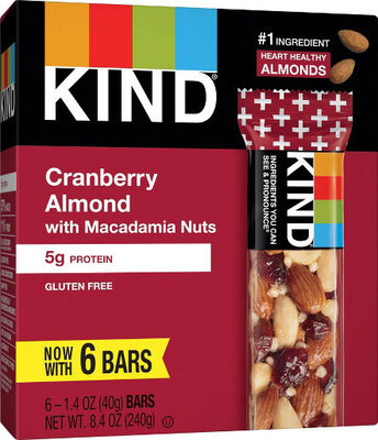 CRANBERRY ALMOND WITH MACADAMIA NUTS BARS, CRANBERRY ALMOND
