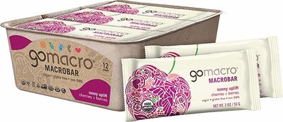 GOMACRO, SUNNY UPLIFT MACROBAR, CHERRIES & BERRIES