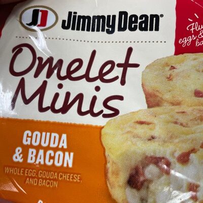 GOUDA & BACON WHOLE EGG, GOUDA CHEESE, AND BACON OMELET MINIS, GOUDA & BACON