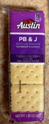 Austin Crackers Pb & J 1.38oz