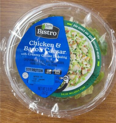 CHICKEN & BACON CAESAR WITH CREAMY CAESAR DRESSING SALAD