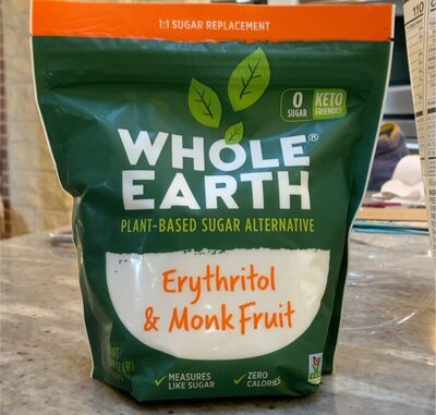 ERYTHRITOL & MONK FRUIT PLANT-BASED SUGAR ALTERNATIVE, ERYTHRITOL & MONK FRUIT