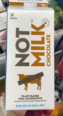 CHOCOLATE NOTMILK PLANT-BASED MILK ALTERNATIVE, CHOCOLATE