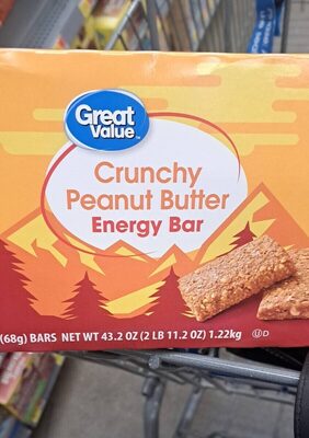CRUNCHY PEANUT BUTTER ENERGY BARS, CRUNCHY PEANUT BUTTER