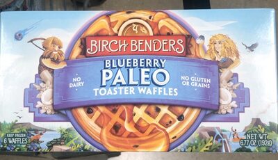 BLUEBERRY PALEO FROZEN WAFFLES, BLUEBERRY