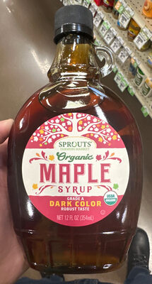 ORGANIC MAPLE SYRUP, ORGANIC MAPLE