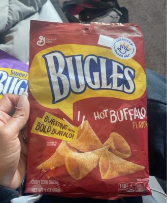 Bugles Hot Buffalo Crispy Corn Snacks