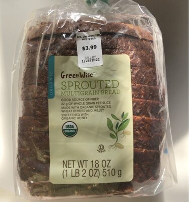 SPROUTED ORGANIC MULTIGRAIN BREAD, SPROUTED