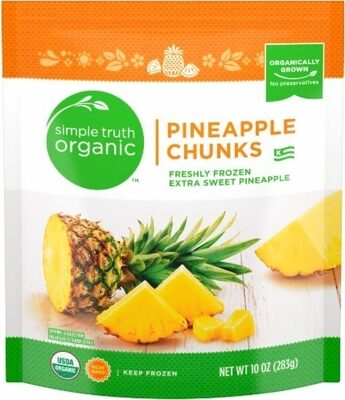 FRESHLY FROZEN EXTRA SWEET PINEAPPLE CHUNKS