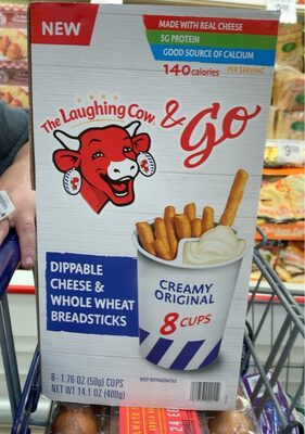 CREAMY ORIGINAL DIPPABLE CHEESE & WHOLE WHEAT BREADSTICKS, CREAMY ORIGINAL