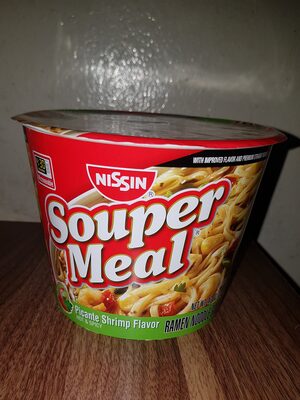 Nissin, Souper Meal, Ramen Noodle Soup, Picante Shrimp