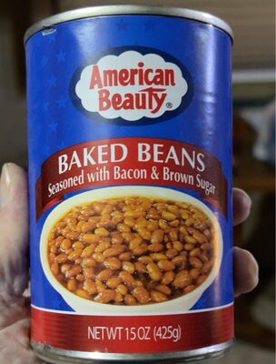 BAKED BEANS SEASONED WITH BACON & BROWN SUGAR, BACON & BROWN SUGAR