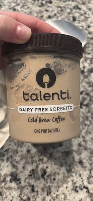 COLD BREW COFFEE DAIRY-FREE SORBETTO, COLD BREW COFFEE