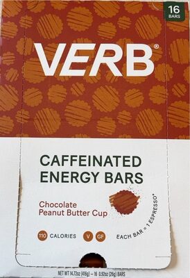 CHOCOLATE PEANUT BUTTER CUP CAFFEINATED ENERGY BARS, CHOCOLATE PEANUT BUTTER CUP