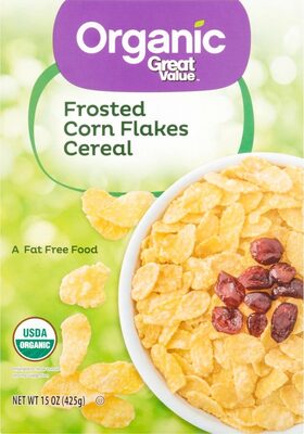 FROSTED CORN FLAKES ORGANIC CEREAL, FROSTED CORN FLAKES