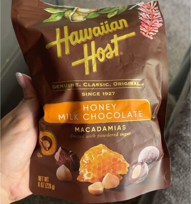 HONEY MILK CHOCOLATE MACADAMIAS, HONEY MILK CHOCOLATE