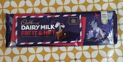 CADBURY DAIRY MILK CHOCOLATE TABLET FRUIT AND NUT