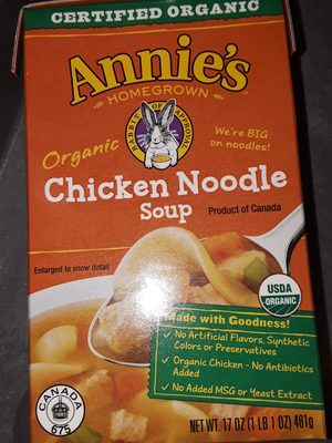 Annies Homegrown Organic Chicken Noodle Soup