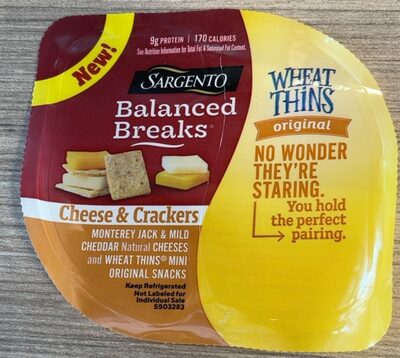 Balanced Breaks Wheat Thins Original Cheese & Crackers
