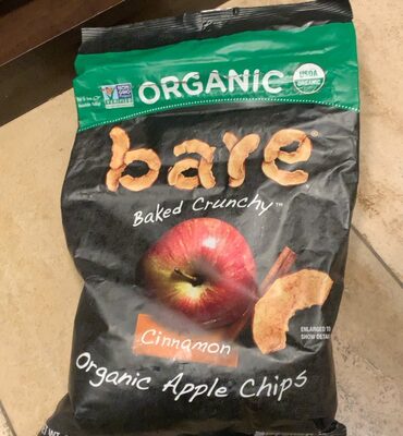 CINNAMON ORGANIC APPLE CHIPS, CINNAMON